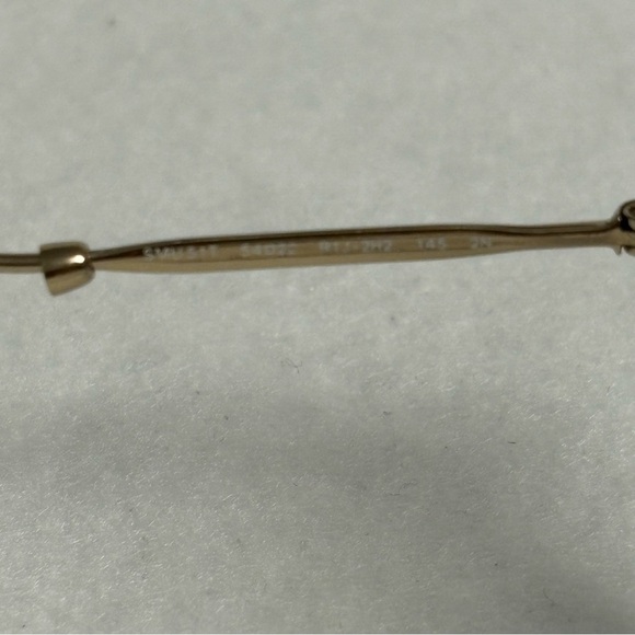 MIU MIU Sunglasses SMU51T Maroon Red w/ Gold Round w/ Cat Ears - Picture 9 of 14